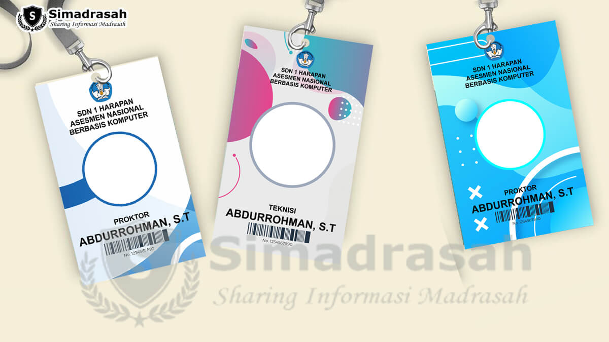 Detail desain name tag panitia koleksi nomer 43