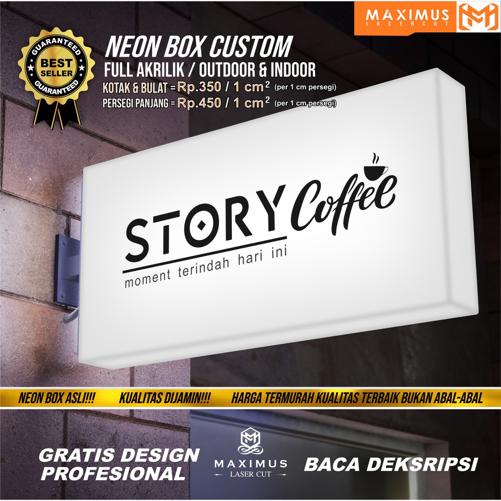 Detail Desain Neon Box Keren Nomer 14