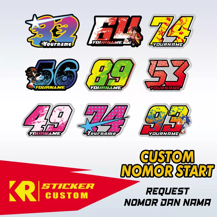 Detail Desain No Balap Nomer 28