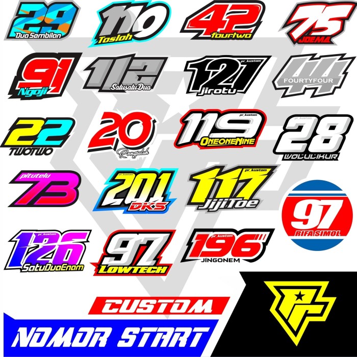 Detail Desain No Start Nomer 32