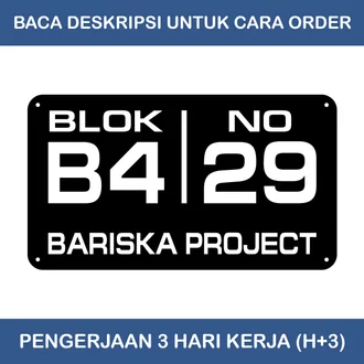 Detail Desain Nomor Rumah Nomer 32