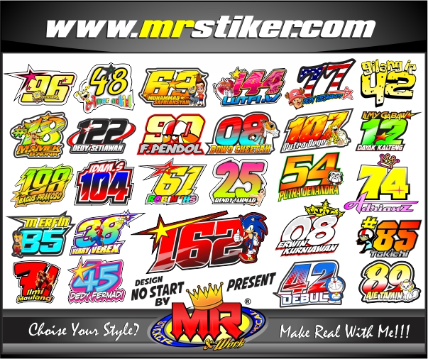Detail Desain Nomor Start Nomer 30