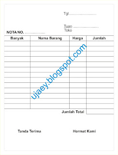 Detail Desain Nota Penjualan Nomer 33