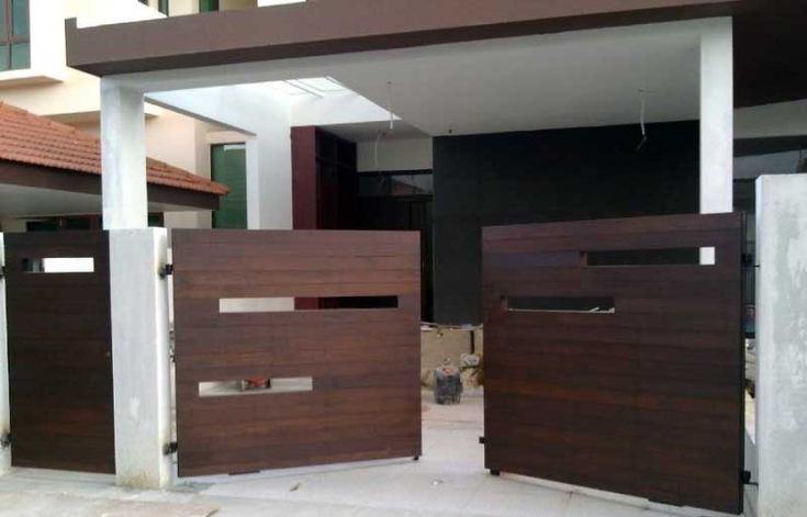 Detail Desain Pagar Kayu Minimalis Modern Nomer 14