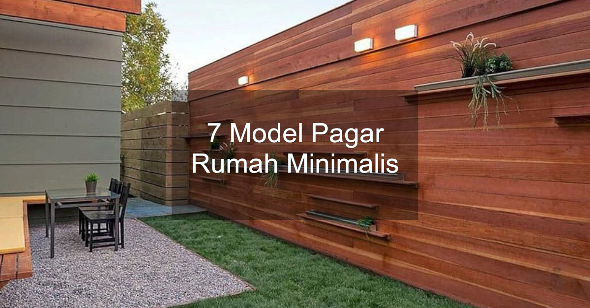 Detail Desain Pagar Kayu Minimalis Modern Nomer 50