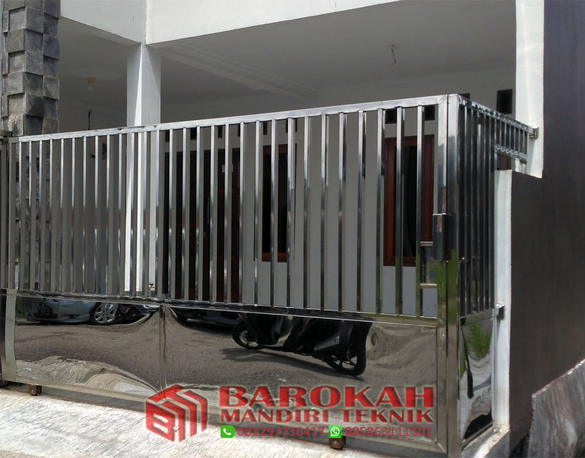 Detail Desain Pagar Stainless Minimalis Nomer 12