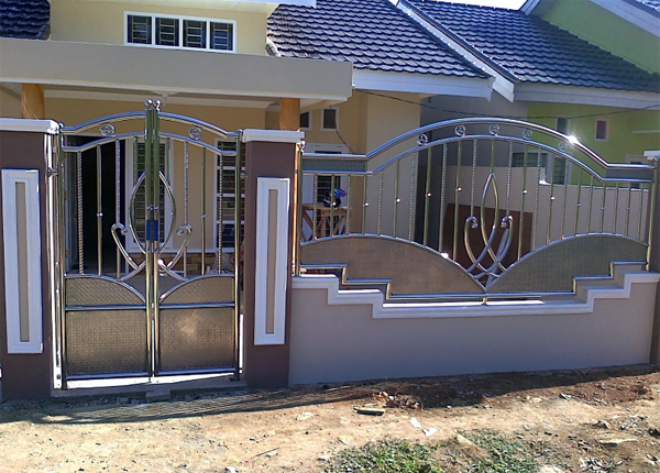 Detail Desain Pagar Stainless Minimalis Nomer 50