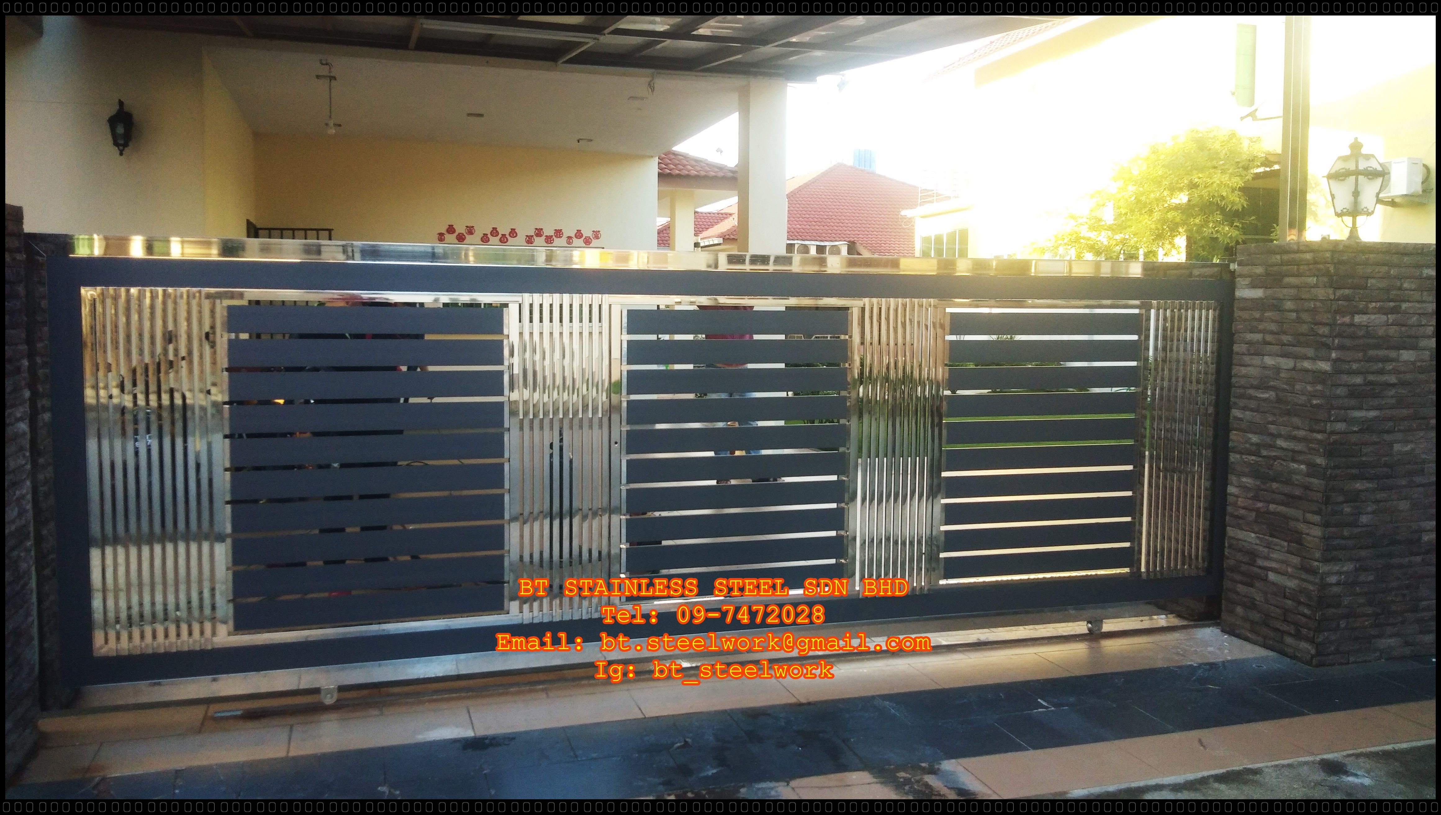 Detail Desain Pagar Stainless Steel Nomer 16