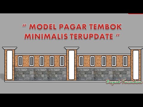 Detail Desain Pagar Tembok Rumah Minimalis Nomer 36