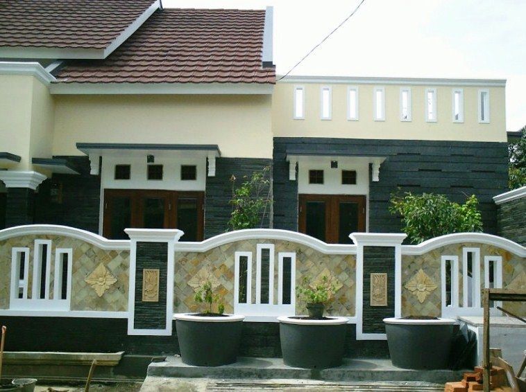 Detail Desain Pagar Tembok Unik Nomer 23