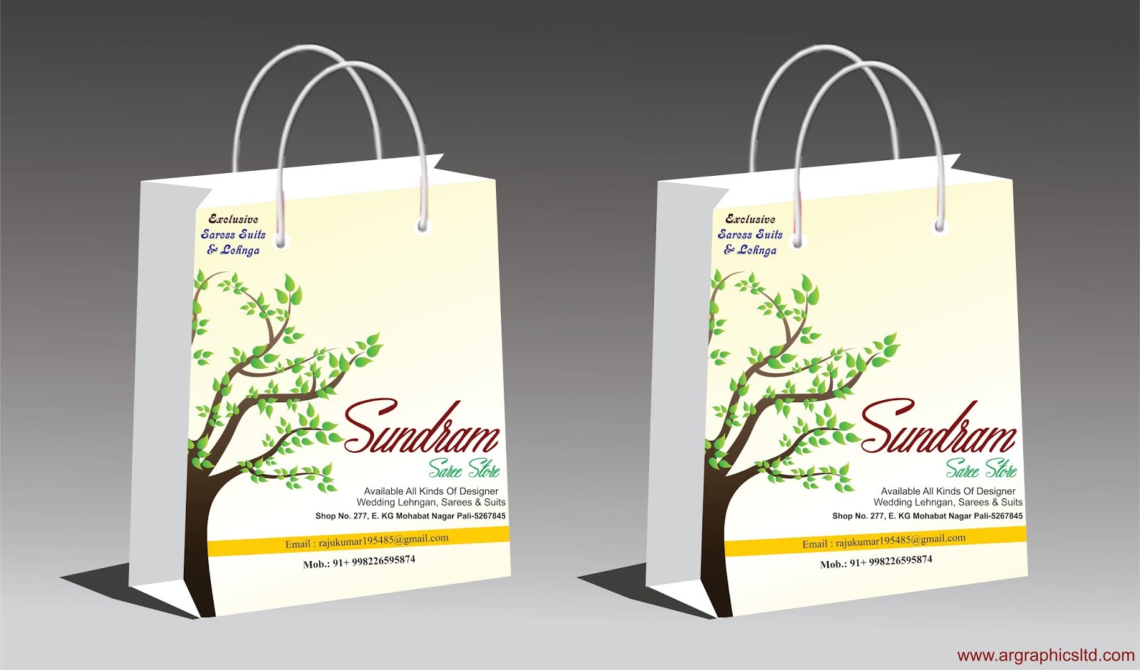 Detail Desain Paper Bag Cdr Nomer 41