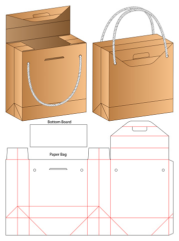 Detail Desain Paper Bag Vector Nomer 12