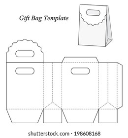 Detail Desain Paper Bag Vector Nomer 16