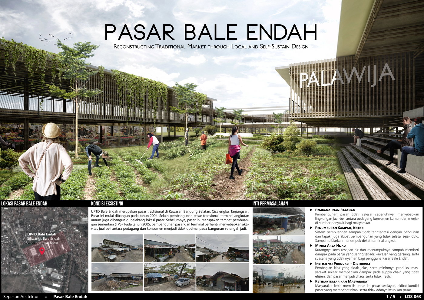 Detail Desain Pasar Tradisional Nomer 21