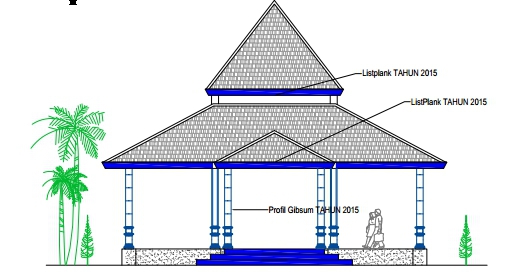 Detail Desain Pendopo Balai Desa Nomer 10