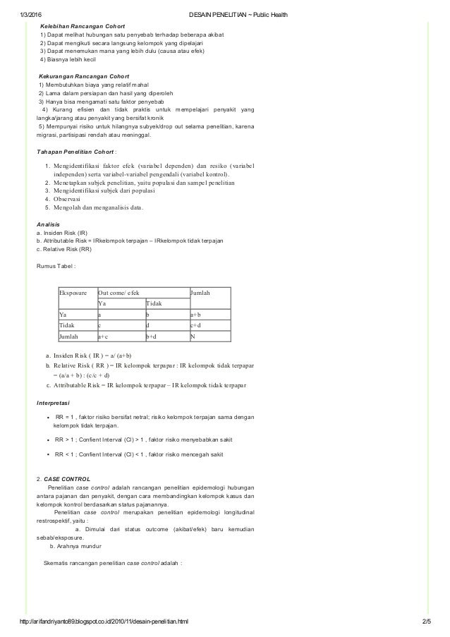 Detail Desain Penelitian Case Control Nomer 39
