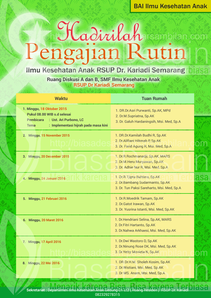 Detail Desain Pengajian Nomer 57