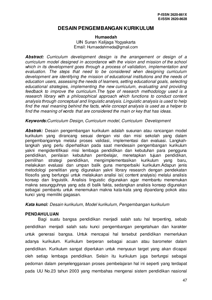 Detail Desain Pengembangan Kurikulum Nomer 24