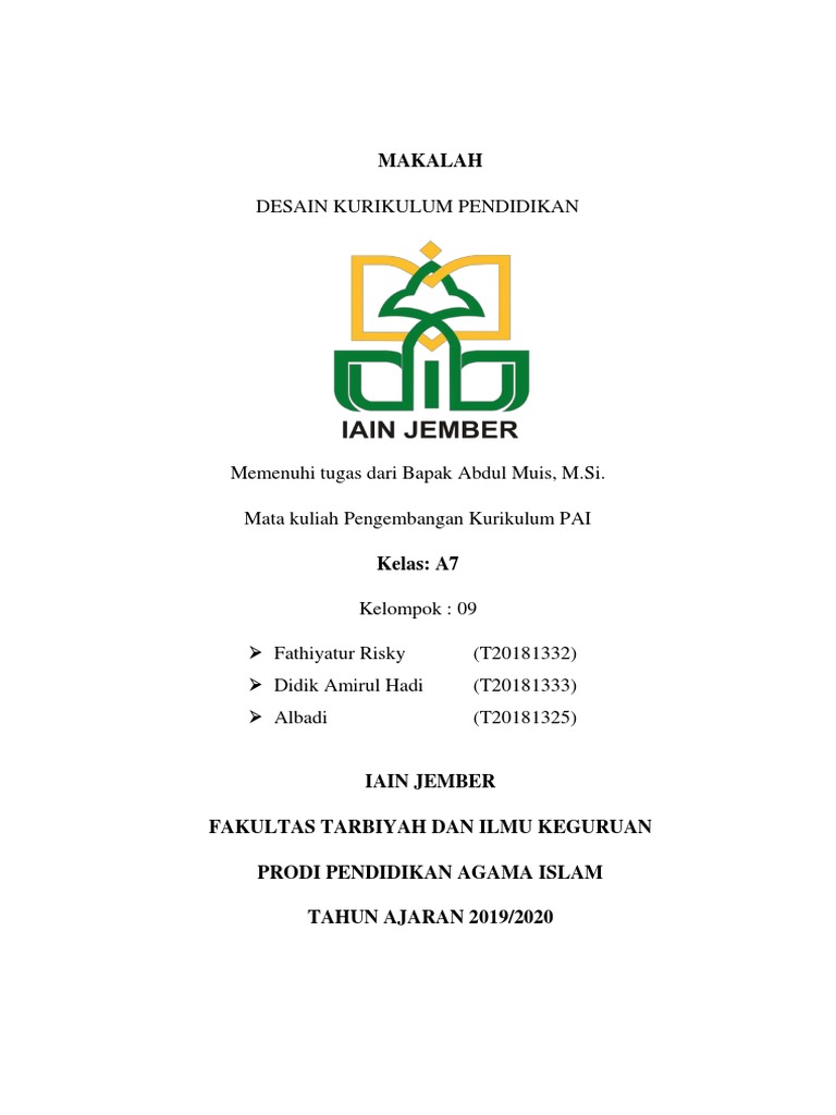 Detail Desain Pengembangan Kurikulum Nomer 49