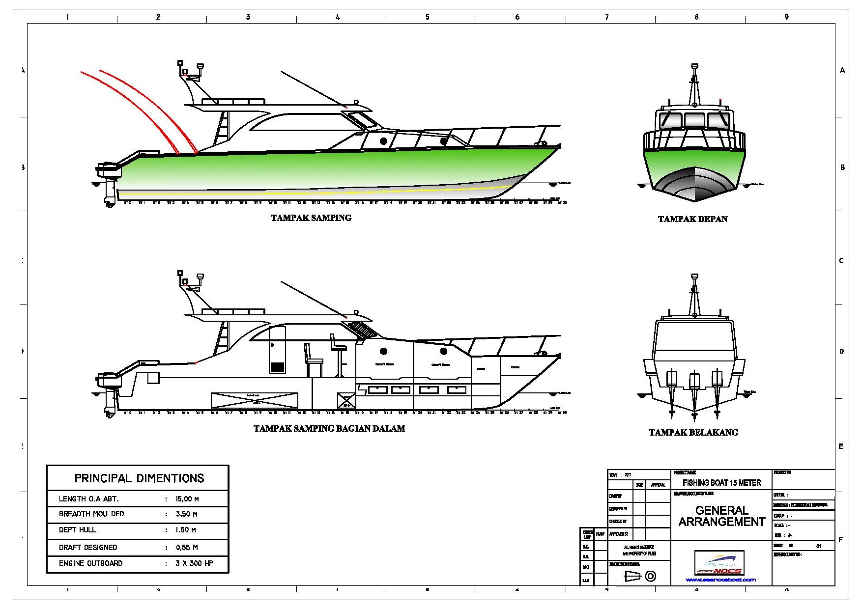 Detail Desain Perahu Mancing Nomer 39