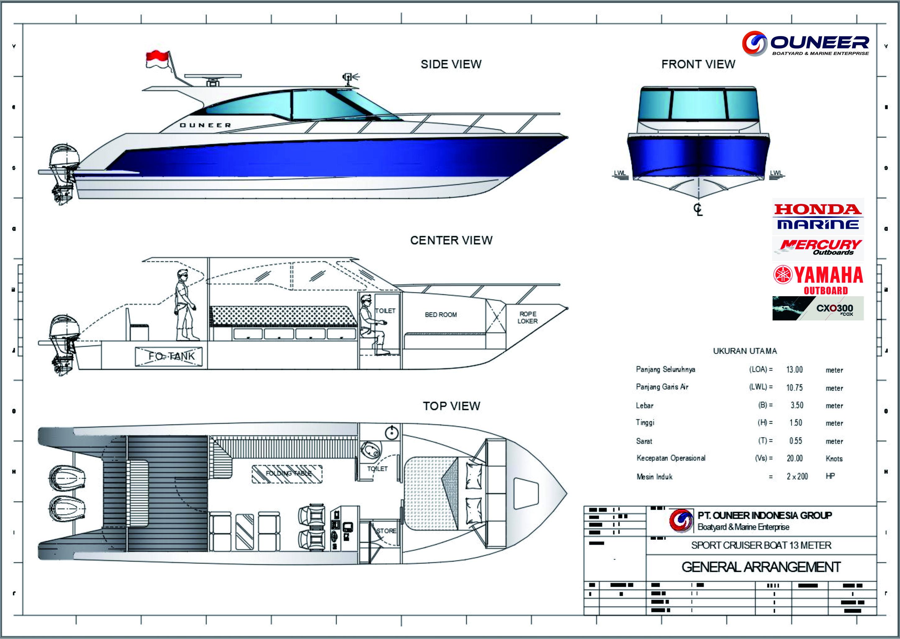 Detail Desain Perahu Mancing Nomer 50