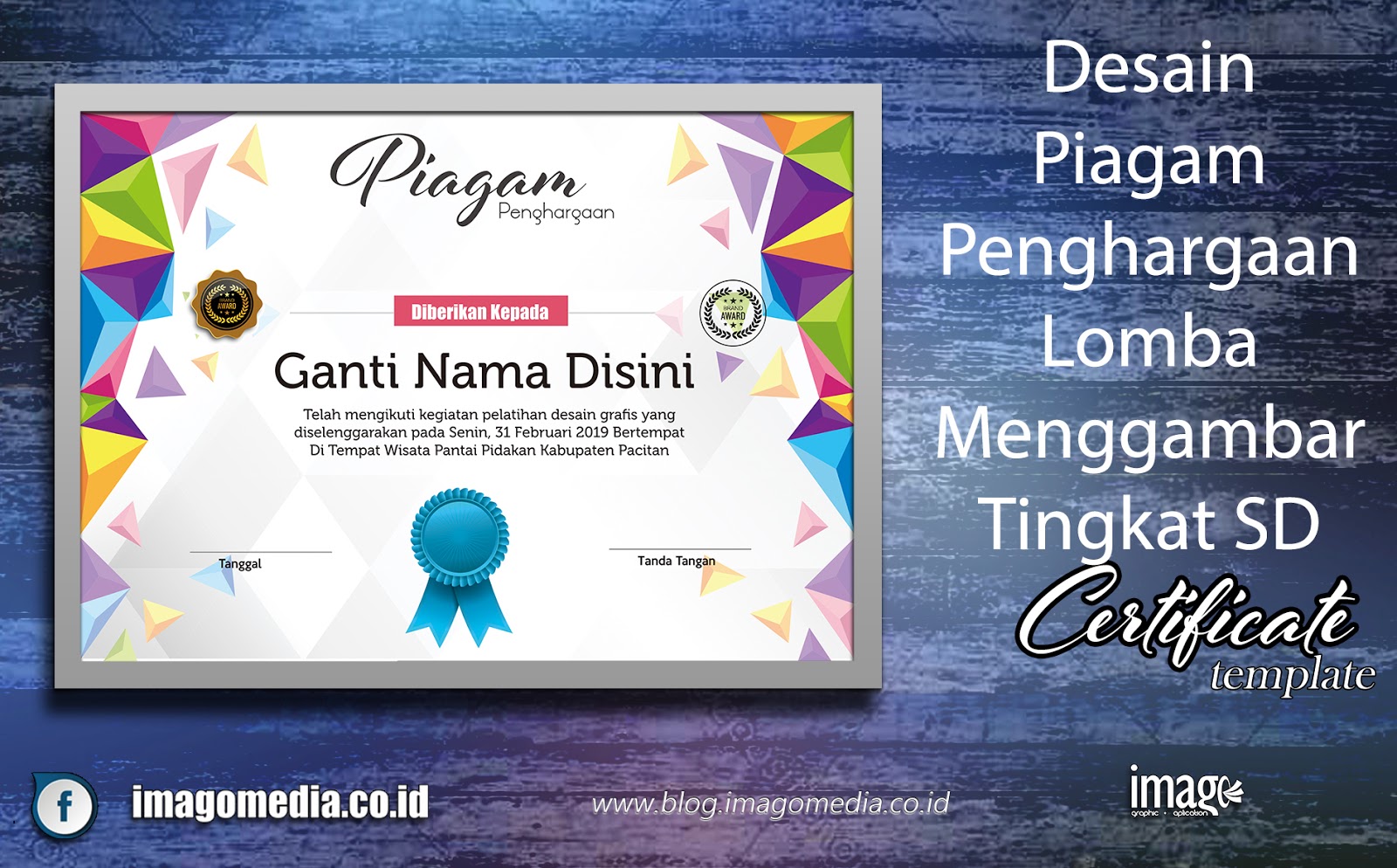 Detail Desain Piagam Lomba Mewarnai Nomer 2