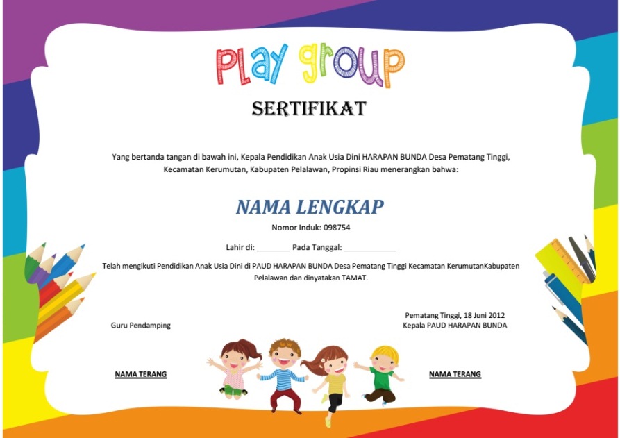 Detail Desain Piagam Lomba Mewarnai Nomer 11