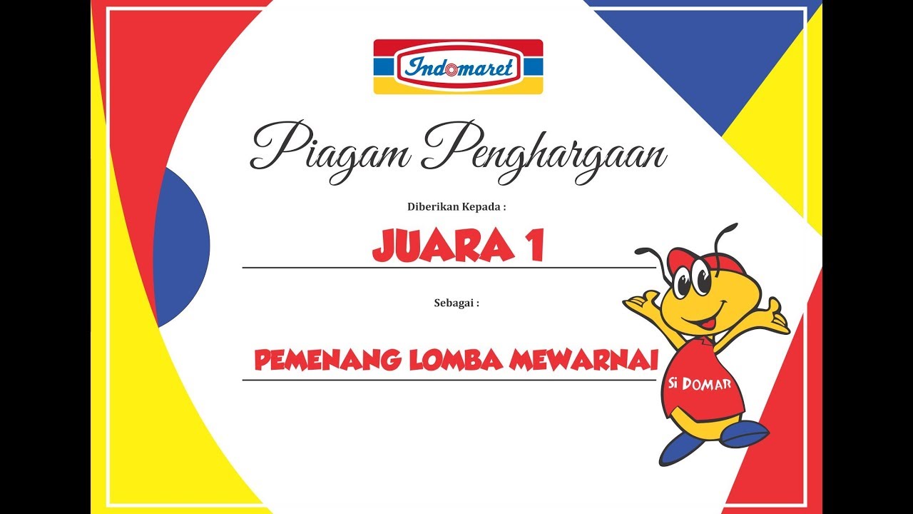 Detail Desain Piagam Lomba Mewarnai Nomer 13