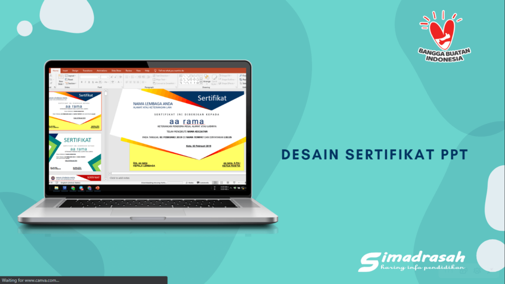 Detail Desain Piagam Lomba Mewarnai Nomer 53