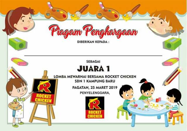 Detail Desain Piagam Lomba Mewarnai Nomer 8