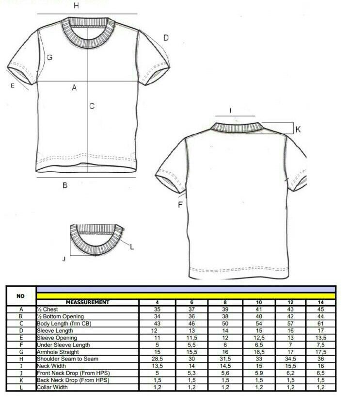 Detail Desain Pola Kaos Nomer 12