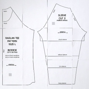 Detail Desain Pola Kaos Nomer 27