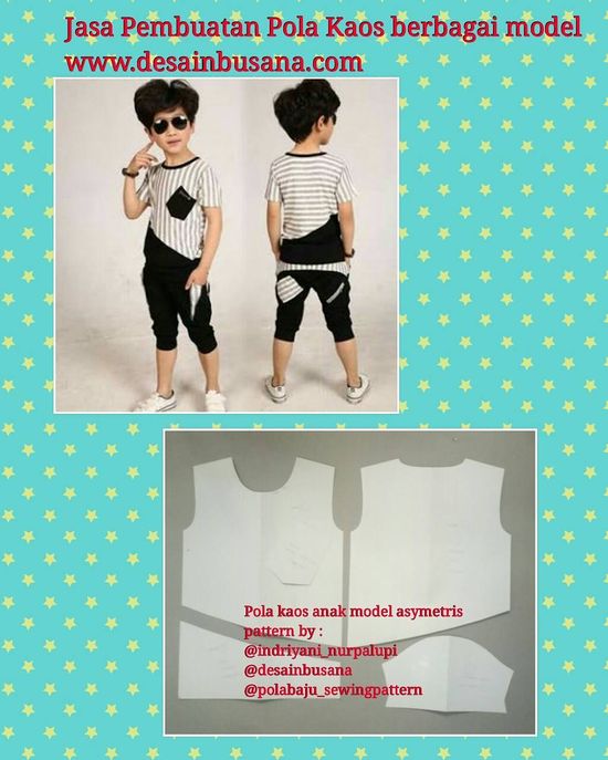 Detail Desain Pola Kaos Nomer 43