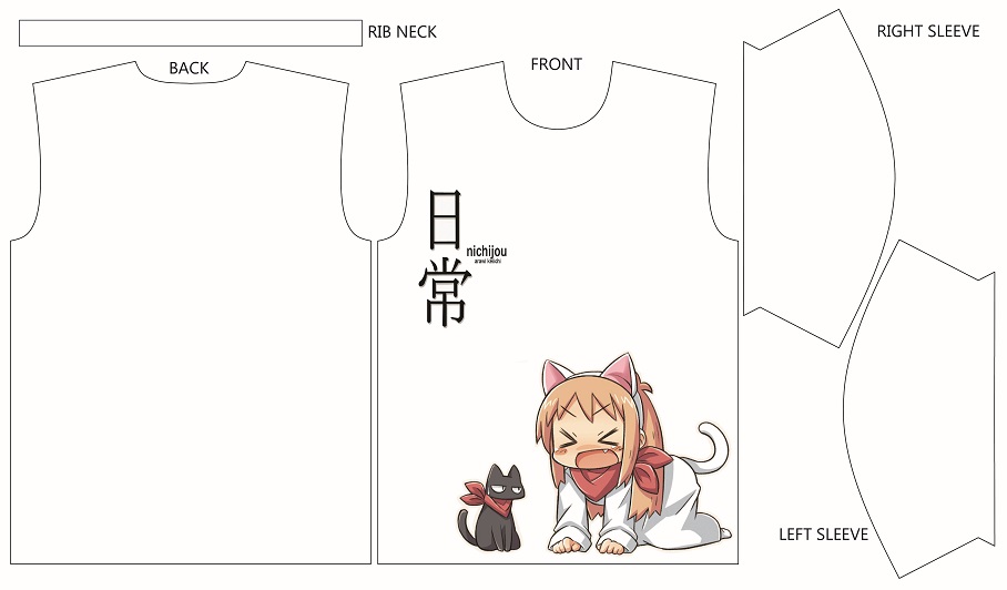 Detail Desain Pola Kaos Nomer 53