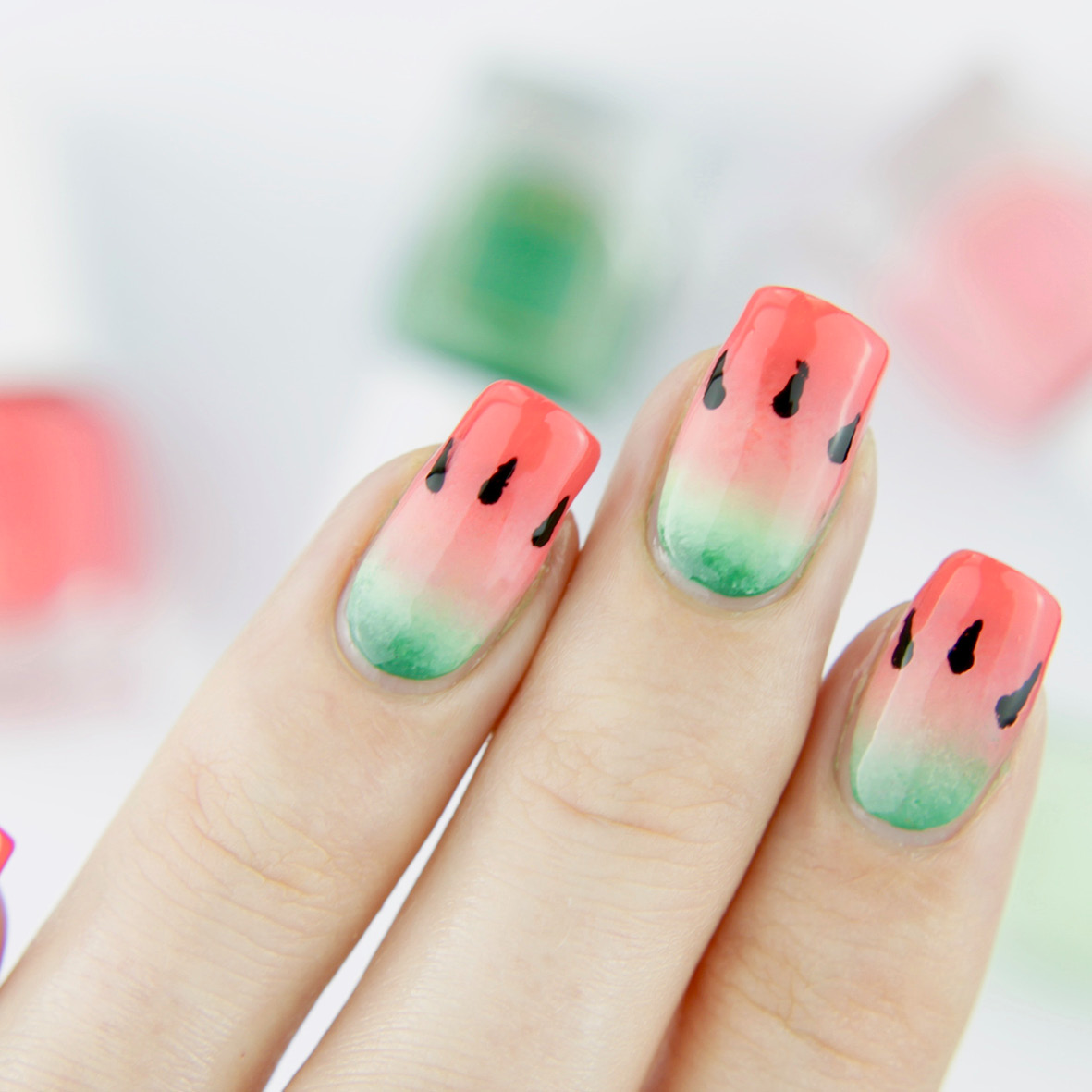 Detail Gel Nageldesign Sommer Nomer 11