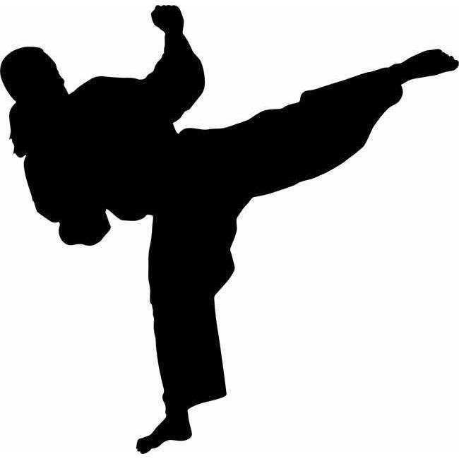 Detail Karate Stencil Nomer 4