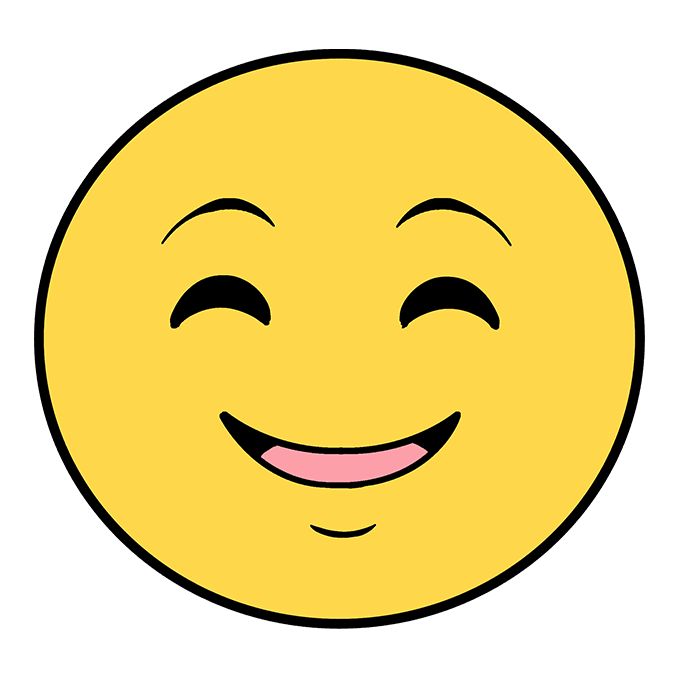 Smiling Face Drawing - KibrisPDR