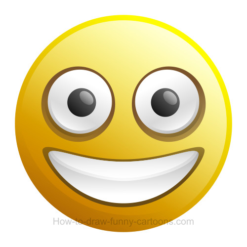 Detail Smiling Face Drawing Nomer 7