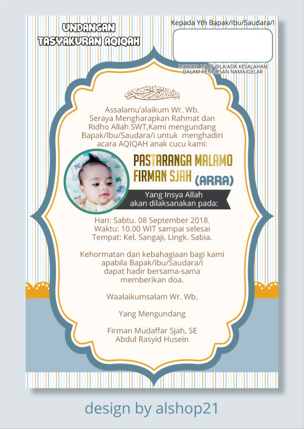 Detail Kata Kata Undangan Aqiqah Nomer 29