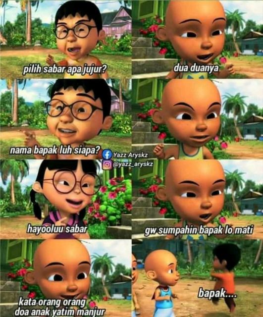 Detail Kata Kata Upin Ipin Yang Lucu Nomer 21