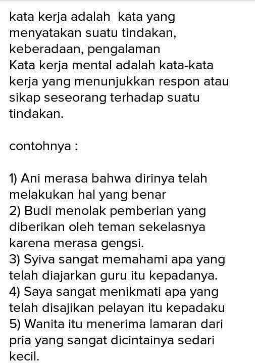 Detail Kata Kerja Mental Contoh Nomer 14