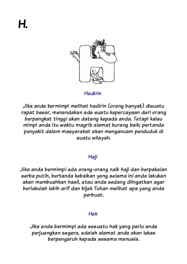 Detail Brangkat Haji Buku Mimpi Nomer 32