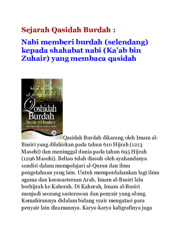 Detail Buku Imam Al Bushiri Takwil Mimpi Nomer 12