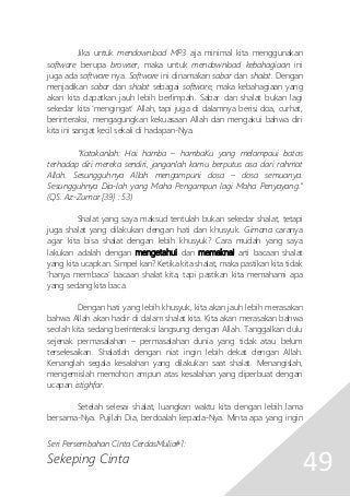 Detail Buku Khusuk Bukan Mimpi Dan Buku Perbaharui Sholat Anda Nomer 25