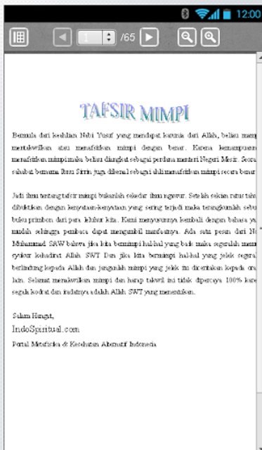 Detail Buku Mimpi 165 Nomer 45