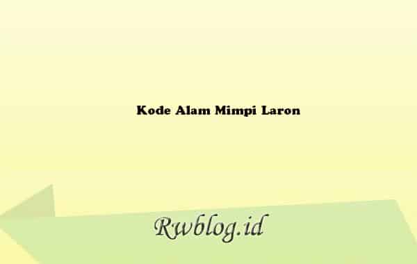 Detail Buku Mimpi 2d Laron Nomer 20