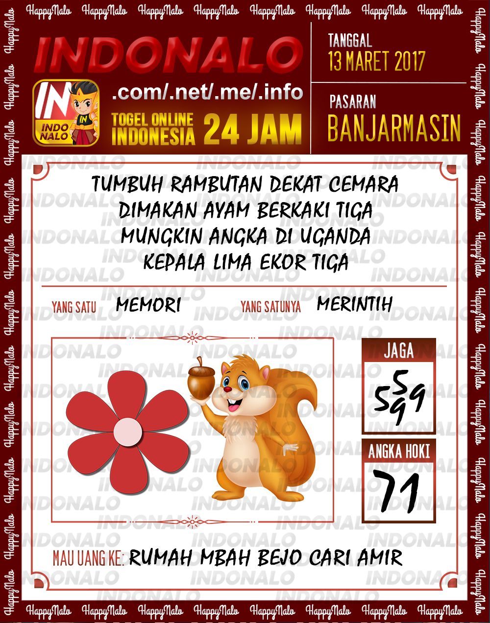 Detail Buku Mimpi 2d Laron Nomer 22