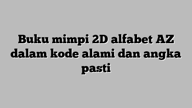 Detail Buku Mimpi 3d 0072 Nomer 48