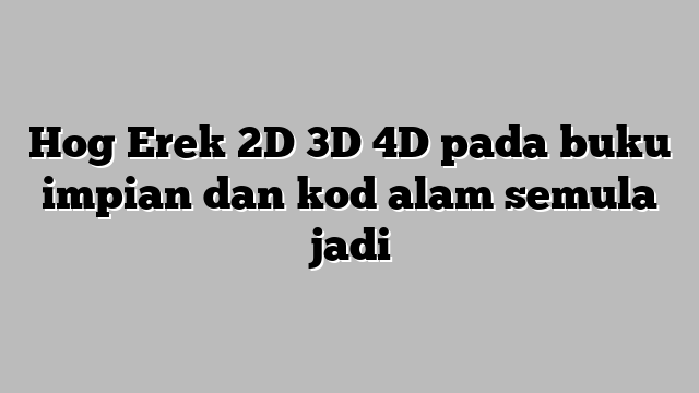 Detail Buku Mimpi 3d 009 Nomer 37