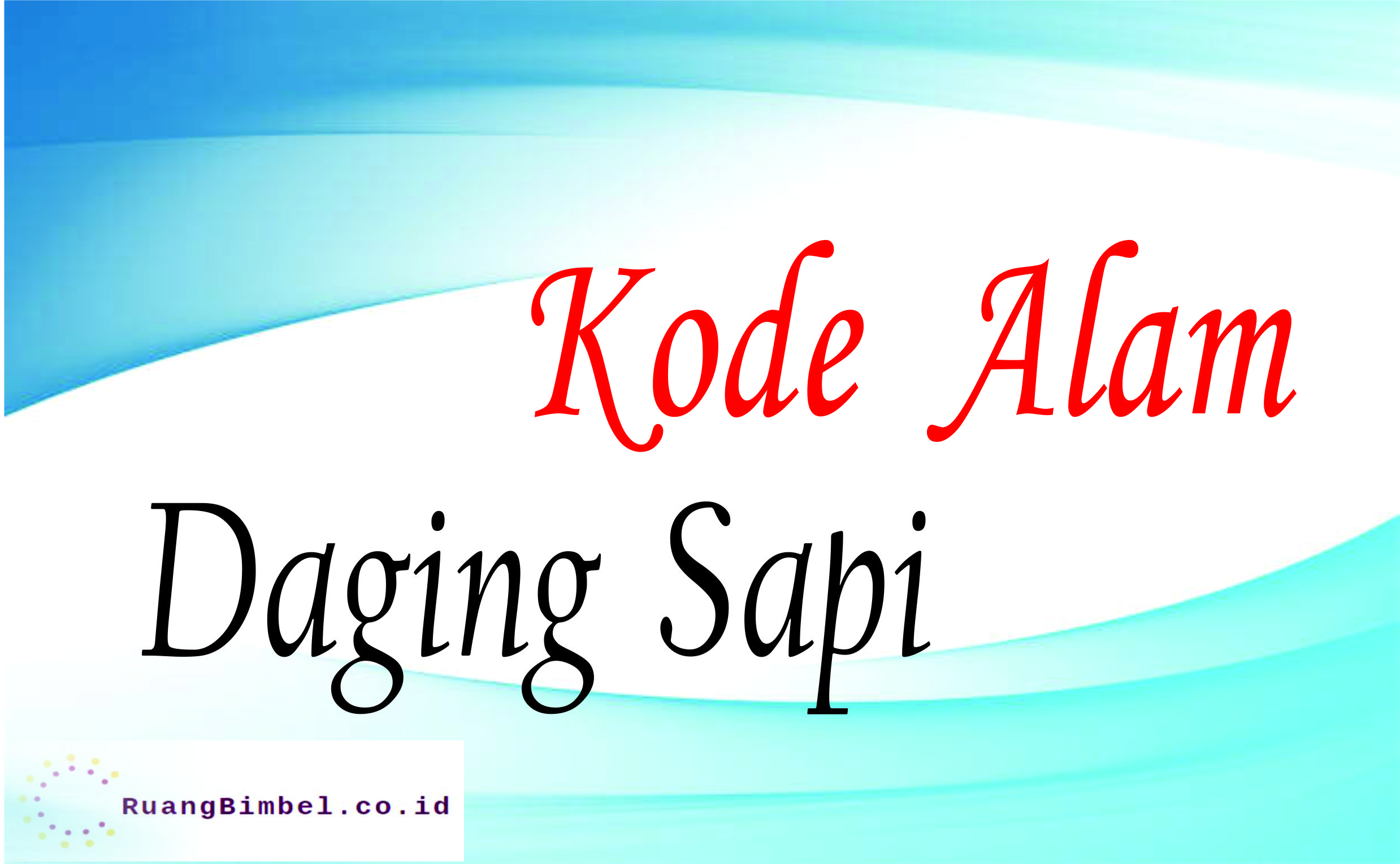 Detail Buku Mimpi 3d Daging Sapi Nomer 6